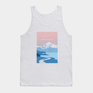 New Zealand travel poster Tank Top